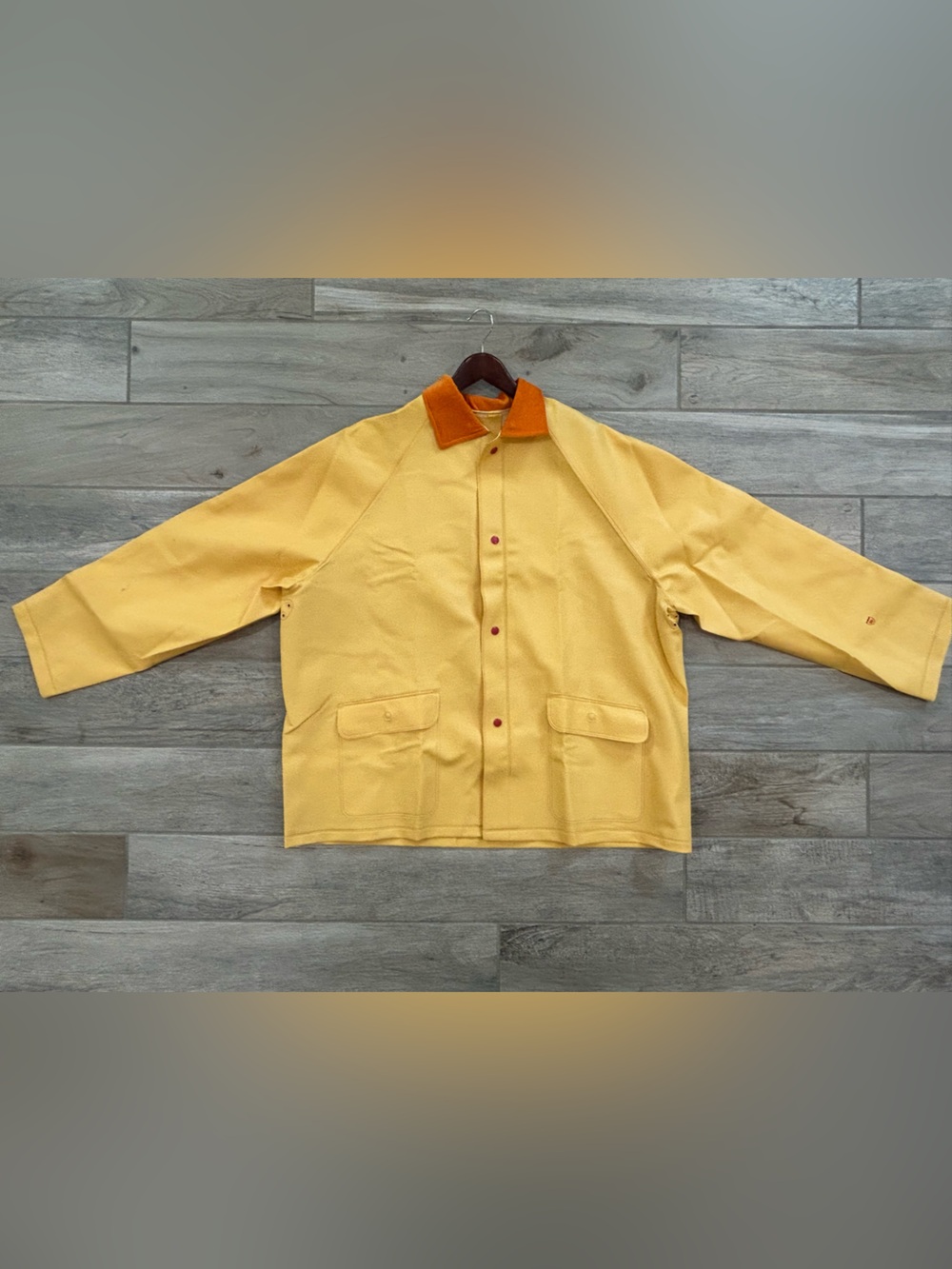 Yellow Rubberized Rain Jacket XL – Georgie IT Halloween Fisherman Costume